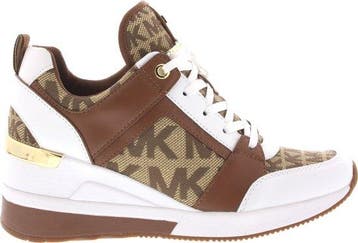 Michael Kors - maat 37 - Georgie Trainer Wedge Beige Bruin, Kleding | Dames, Schoenen, Verzenden, Nieuw