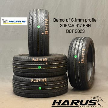 205/45/17 88H Michelin zomerbanden 6,1mm profiel 4X, Auto-onderdelen, Banden en Velgen, Gebruikt, 17 inch, Band(en), Personenwagen