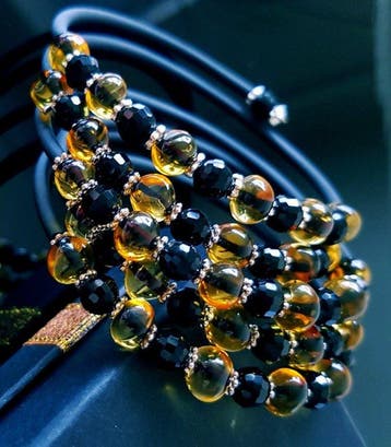 Amber Natuurlijke Baltische amber armband - chique avond- 12