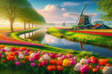 Postcrossing kaarten Nederland, lente met korting, Verzamelen, Verzenden, Ongelopen