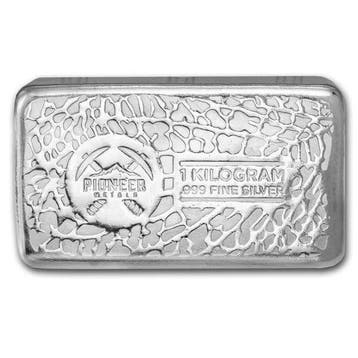 1 kilogram - Zilver .999 - 1 Kilo Pioneer Metals 999 Fine
