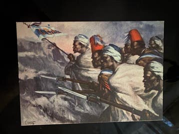 Eritrea, Ethiopië, Italië - Afrika - Koloniale militaire, Verzamelen, Ansichtkaarten | Buitenland, Gelopen