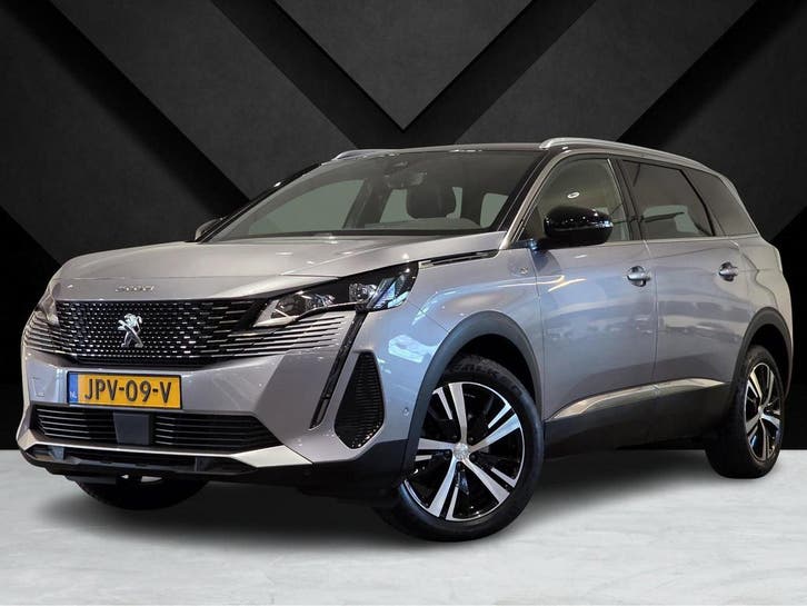 Zakelijke Lease |  Peugeot 5008 GT 1.2 Turbo 130pk EAT8, Auto's, Peugeot, Dealer onderhouden, Lease, Zwart, Automaat, SUV of Terreinwagen