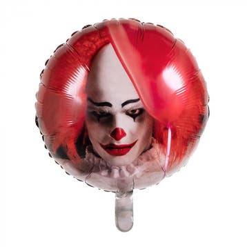 Folieballon Horror Clown Halloween (45cm), Ophalen of Verzenden, Nieuw