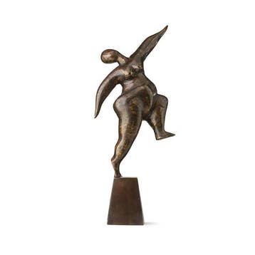 Beeld, NO RESERVE PRICE - Statue of a Volupuous Lady doing a