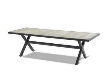 Hartman Canterbury tuintafel 247 antraciet, Nieuw, Aluminium, Eettafel, Tuinset