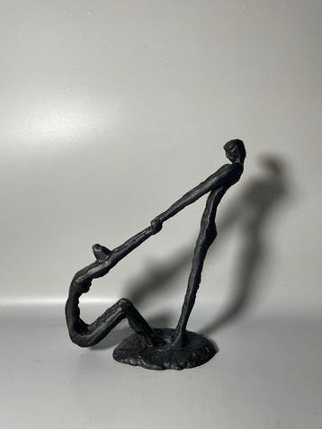 sculptuur, Hand-holding dancing sculpture ornament - 29 cm -