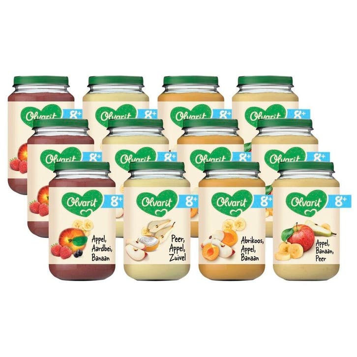Olvarit 8+M Fruit Variatiemenu, Kinderen en Baby's, Babyvoeding en Toebehoren, Nieuw, Verzenden