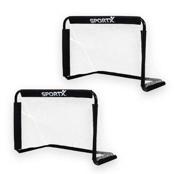 SportX Metalen Voetbaldoel set 2 goals 78x56x45cm, Ophalen of Verzenden, Nieuw