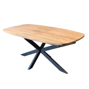 Deens ovale uitschuiftafel -  180 cm, Ophalen of Verzenden, Nieuw
