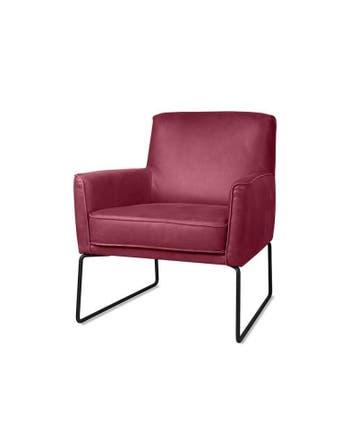 Fauteuil Bach - fauteuils - Rood, Huis en Inrichting, Stoelen, Nieuw, Rood, Leer