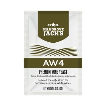 Mangrove Jacks - AW4 Premium wijngist - 8 g (Wijn Gisten), Ophalen of Verzenden, Nieuw, Overige typen