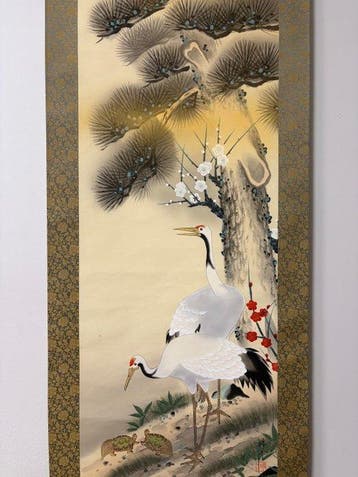 Japanse hangende rol – “Reigers en schildpadden onder