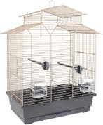 Vogelkooi Flamingo Numfor 1 Taupe/Zwart – Parkietenkooi 5., Verzenden, Nieuw, Metaal, Vogelkooi