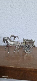 Figuur - Carrettino siciliano argento 800 - .800 zilver