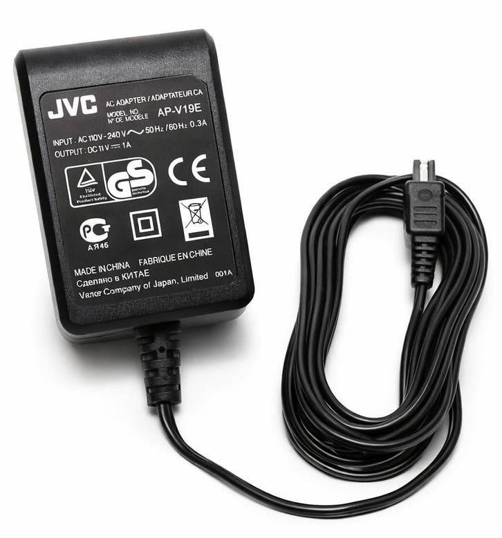AC Adapter / Voeding AP-V19E 11V 1A voor JVC Camcorders, Audio, Tv en Foto, Fotografie | Fotostudio en Toebehoren, Zo goed als nieuw