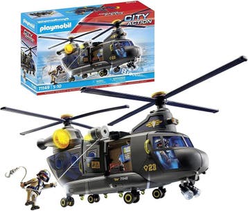 Playmobil Politie Helikopter 55cm | Retourdeal | OP=OP, Ophalen of Verzenden, Zo goed als nieuw
