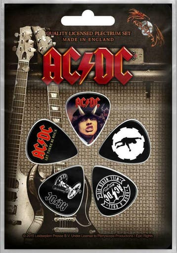AC/DC Plectrum Let There Be Rock 5-pack official merchandise, Verzamelen, Ophalen of Verzenden, Nieuw, Gebruiksvoorwerp
