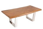 Salontafel Mammoet 110cm Acacia honing 40mm - 39738, Ophalen of Verzenden, Nieuw