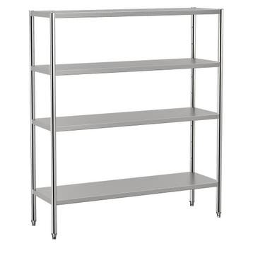 GGM Gastro | Rvs rek ECO - 1600x500mm - met 4 schappen (in |, Verzenden