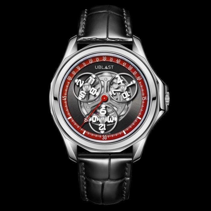 Ublast - Axial Force - Automatic Ltd Edition - REF.UBAXF42RD, Sieraden, Tassen en Uiterlijk, Horloges | Heren