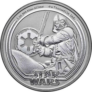 1 Troy Ounce - Zilver .999 - Star Wars Darth Vader 2026 -