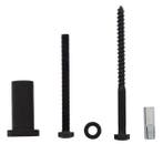 Intersteel set van 5 verlengde, ronde steunen 50mm tbv rail, Doe-het-zelf en Verbouw, Deuren en Horren, Verzenden, Nieuw