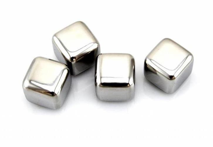 RVS ijsblokken | 4 Stuks | Herbruikbaar, Zakelijke goederen, Horeca | Overige, Verzenden