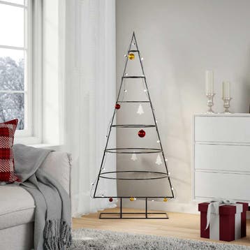 vidaXL | Metalen kerstboom | met standaard 150 cm, Diversen, Kerst, Verzenden, Nieuw