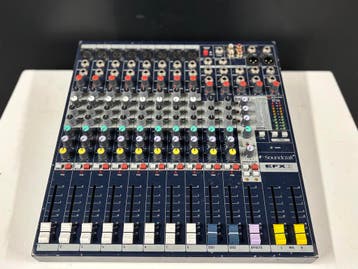 2× Soundcraft EFX8 analoge mixer – incl. flightcase, Ophalen, Gebruikt, 5 tot 10 kanalen, Microfooningang
