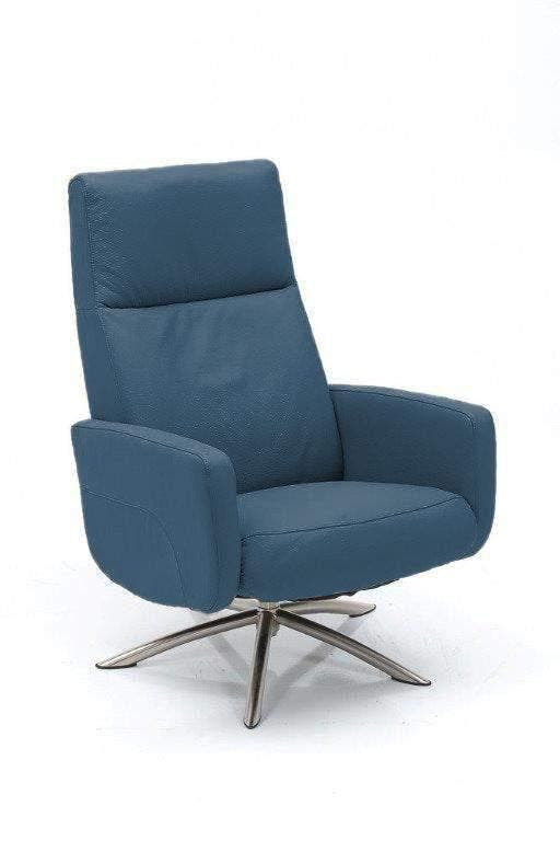 Relaxfauteuil Zevenaar - relaxfauteuils - Blauw, Huis en Inrichting, Stoelen, Blauw, Nieuw, Stof