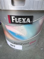 Flexa muurverf Glans - wit - 5 liter, 5 tot 10 liter, Wit, Nieuw, Ophalen of Verzenden