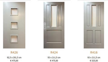 Nieuwe Hardhouten Voordeuren (vanaf 475 euro), Ophalen, Nieuw, Hout, Buitendeur