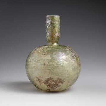 Oud-Romeins Glas Groot bolvormig flacon - 143 mm