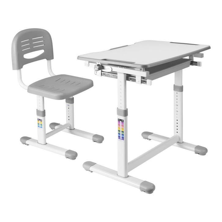 Kinderbureauset Sala kindertafel met 1 stoel grijs en wit [e, Huis en Inrichting, Bureaus, Verzenden