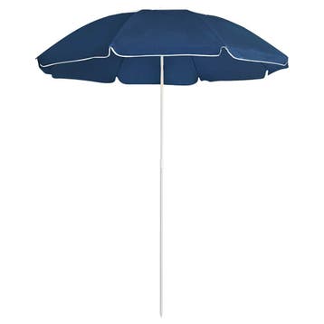 vidaXL Parasol met stalen paal 180 cm blauw, Verzenden, Nieuw, 1 tot 2 meter