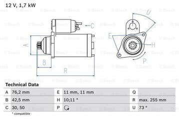 Startmotor / Starter AUDI TT (1.8 T,1.8 T quattro), Auto-onderdelen, Ophalen of Verzenden, Nieuw