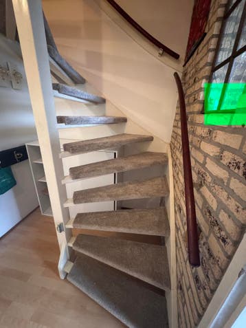 Dicht of open trap stofferen met tapijt – va. € 499,- !, Huis en Inrichting, Nieuw, Blauw, Tapijt