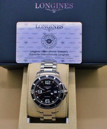 Longines - Hydroconquest - L3.640.4 Swiss Black Dial Watch
