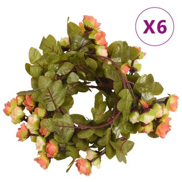 vidaXL Bloemenslingers 6 st 215 cm zonsopgang rood, Verzenden, Nieuw