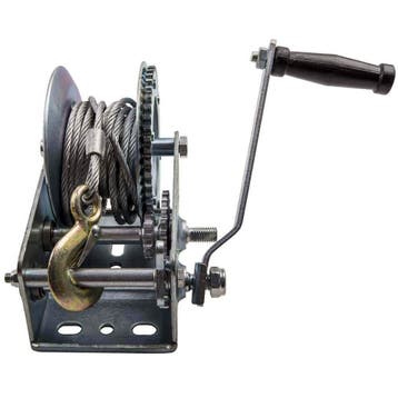 Manual Winch Hand Crank 1500 kg Staal Double Gear voor Bo..., Verzenden, Nieuw