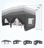 Pop-up Partytent 300x600 cm 6 Zijwanden met Wieltas, Verzenden, Nieuw