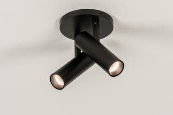 Rietveld Spots - Zwart - Metaal, Aluminium, Verzenden, Nieuw