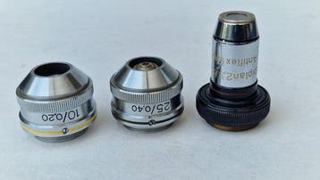 Microscope lens - Epiplan 2,5/0,08 antiflex(oël) & 10/0,20