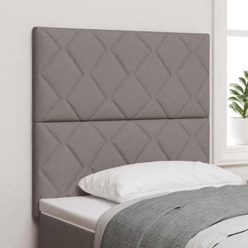vidaXL Hoofdbord Taupe Stof, Verzenden, Nieuw, Stof