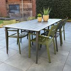 *WOONWINKEL* Lavis Linde Tuintafel 200 X 98 Donkergrijs, Tuin en Terras, Tuinsets en Loungesets, Verzenden, Nieuw
