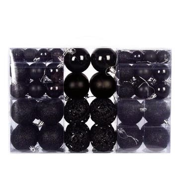 Kerstballen 100 stuks Zwart, Diversen, Kerst, Ophalen of Verzenden, Nieuw