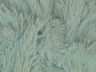 Langharig bont stof – Baby blauw, Blauw, 120 cm of meer, Ophalen of Verzenden, Polyester