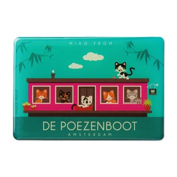 Magneet - De poezenboot Amsterdam, Ophalen of Verzenden, Nieuw