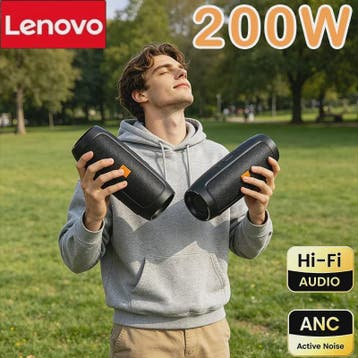 Lenovo Draadloze Bluetooth Speaker met Subwoofer - Draagbaar, Verzenden, Nieuw